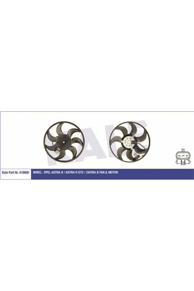 Kale 418600  FAN MOTORU ASTRA H 04- 1.2 1.4 1.6 1.8 16V NAC ZAFIRA ürün görseli 1