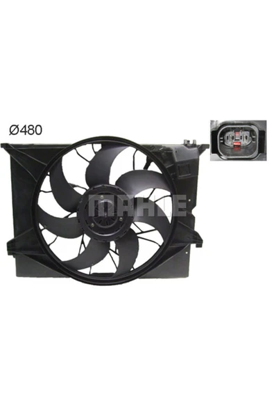 Mahle CFF486000S KNECHT  Fan Motoru W221 C216 S 280 S 300 S 350 S 350 Cgı M 272.946 (Eno:8Ew376791681) ürün görseli 1