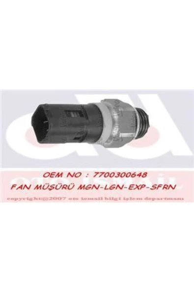 Valeo 820032 Fan Müsürü R19 R21 Concorde Kangoo Megane Laguna Scenıc Safrane Master / Movano 2.8 Tdı 3 Fıslı ürün görseli 1