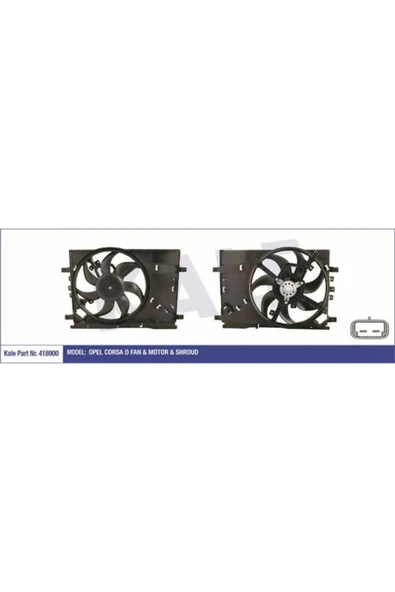 Kale 418900  FAN MOTORU PUNTO III 12- 1.2 1.4 GRANDE PUNTO 05- 1.2 ürün görseli 1