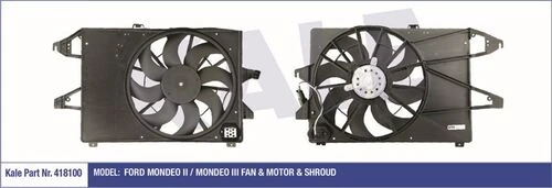 Kale 418100  FAN MOTORU MONDEO II III DAVLUMBAZLI 180W-384mm ürün görseli 1