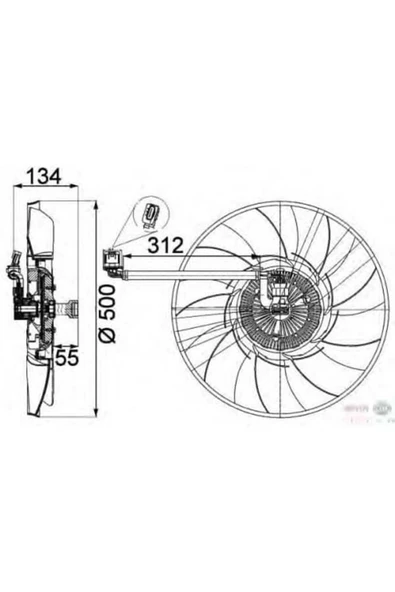 Mahle CFF467000P BEHR  Fan Motoru 8Mv376757-301 / Isıtma Soğutma Sistemleri 38081867 ürün görseli 1