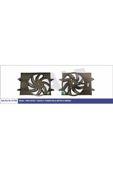 Kale 417700  FAN MOTORU FIESTA V 01- FUSION 02- DAVLUMBAZLI 200W-3 ürün görseli 1