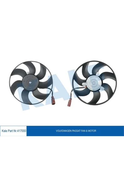 Kale 417000  FAN MOTORU GOLF V 03- GOLF VI 08- JETTA IV 10- JETTA ürün görseli 1
