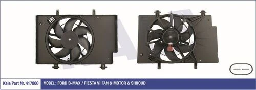 Kale 417800  FAN MOTORU FIESTA VI 08- B-MAX 12- DAVLUMBAZLI 380W-3 ürün görseli 1