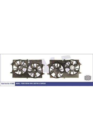 Kale 417900 Fan Motoru Davlumbazlı Ford Focus 280-220w-300-300mm Uyumlu ürün görseli 1