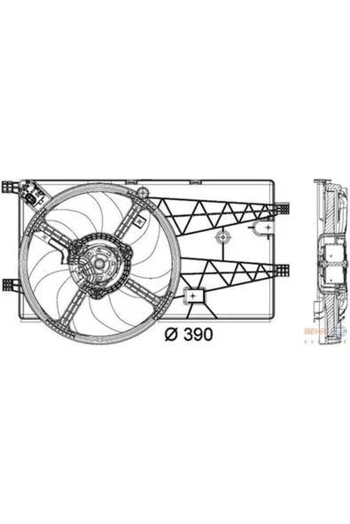 Mahle CFF180000P KNECHT  Fan Motoru-Davlumbaz 08- Fiorino 1.3Mjt ürün görseli 1