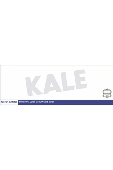 Kale 419400  FAN MOTORU CORSA C 00- 1.3 CDTI 1.7 DTI  DAVLUMBAZLI ürün görseli 1