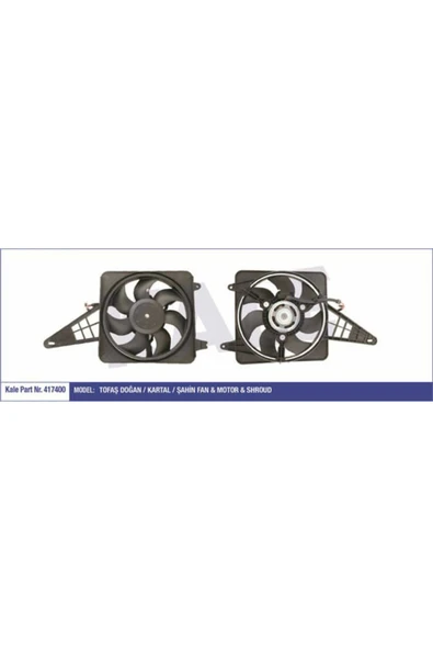 Kale 417400  FAN MOTOR M131 SLX  DAVLUMBAZLI 160W-300mm ürün görseli 1