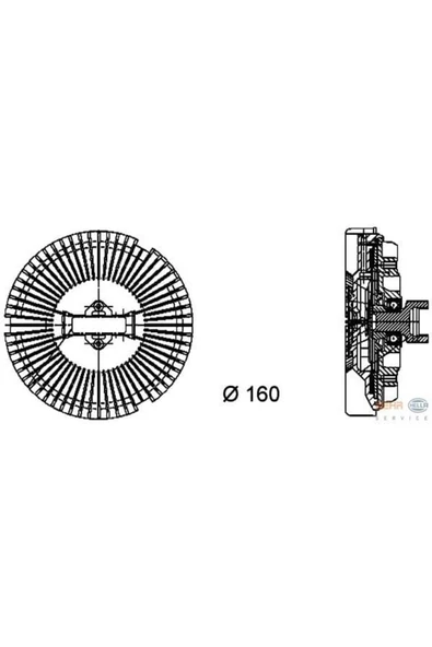 Mahle 8MV376733021 BEHR 8MV376733-021 FAN TERMIGI BMW E53×5 4.4I 00- 4.6IS 02- E65 E ürün görseli 1