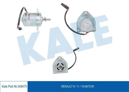 Kale 348475  FAN MOTORU TEK MOTO R9 11-R19 SOKETLI ürün görseli 1