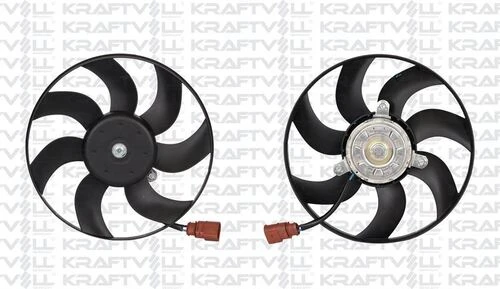 Kraftvoll 08120025  Fan Motoru Küçük Olan 200w 296mm Passat 06-14 3c0959455g ürün görseli 1