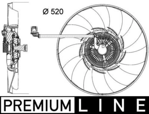 Mahle CFF474000P -knecht-behr Cff474000p Fan Komple Range Rover 4.4 Tdv8 Premium Line Lr022732 ürün görseli 1