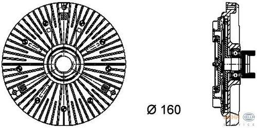 Mahle CFC58000P -knecht-behr Cfc58000p Fan Termiği 3 Delik Bmw M50 M52 M54 E36 E39 E46 Premium Lıne 11527505302 ürün görseli 1
