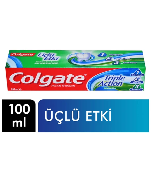Colgate Üçlü Etki Diş Macunu 100 Ml X 2 ADET - Resim 2