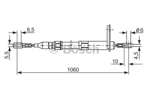Bosch 1987477047  Fren Halatı Arka Park Freni C124 87-92 W124 93-95 S124 89-93 A124 93-97 A1244201185 ürün görseli 1