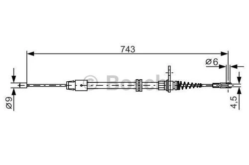 Bosch 1987482329  Fren Teli 743 Mm ürün görseli 1