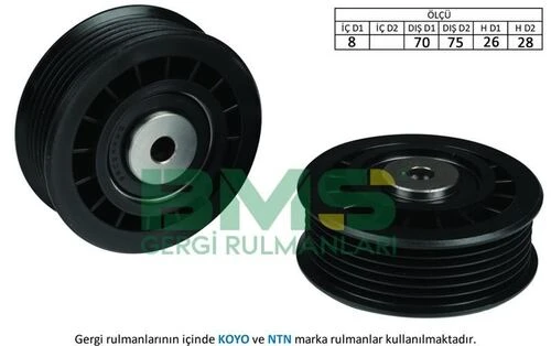Bms 205  Alternatör Gergi Rulmanı Sprinter 2-T 208D 95-00 - 3-T 2.3D-308D 95-00 - 4-T 408D 96-06 ürün görseli 1