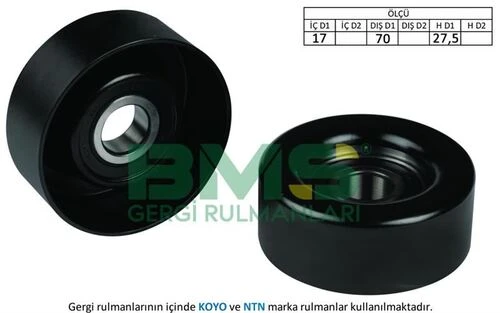 Bms 054  GERGİ RULMANI ACCENT GETZ 1.5CRDI 03- 3 SİLİNDİR ürün görseli 1