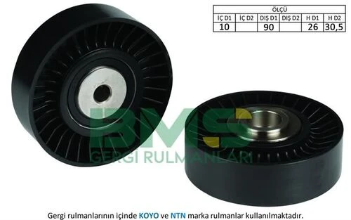 Bms 210 ALTERNATÖR V KAYIS GERGI RULMANI 10×90×26 30.5 CRAFTER 2.5TDI ürün görseli 1