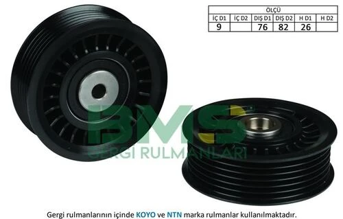 Bms 274  ALTERNATÖR V KAYIS GERGI RULMANI CRAFTER 2.5 ürün görseli 1