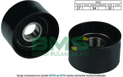 Bms 040  Alternatör V Kayış Gergi Rulmanı CLIO 2.0 Laguna 1.8 Laguna 2.0 16V ürün görseli 1