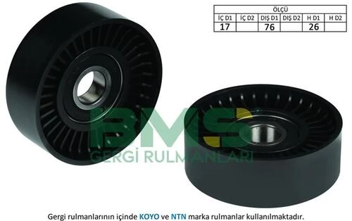 Bms 206  Alternatör V Kayış Gergi Rulmanı Golf V Jetta III Passat Polo Touran 1.4 Fsı 1.6 Fsı 02- ürün görseli 1