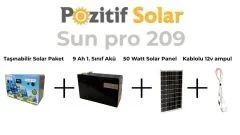 SunPro 209 Taşınabilir Güç Kaynağı Solar Jenaratör Hazır Set ürün görseli 1