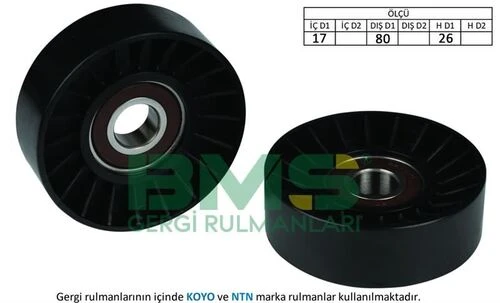 Bms 085  Alternatör V Kayış Gergi Rulmanı Bravo ürün görseli 1