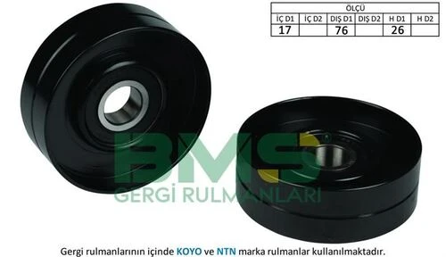 Bms 102 ALTERNATÖR GERGİ RULMANI LGN 2.0 16V 95-01 SAFRANE II 2.0 16V 96- ürün görseli 1