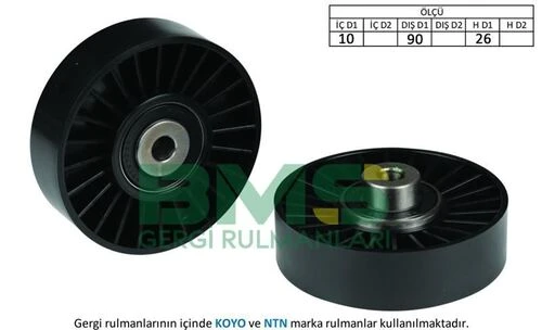 Bms 181 ALTERNATÖR GERGİ RULMANI BRAVA-BRAVO 1.4-1.8 16V 95-01 -DOBLO-ALB ürün görseli 1