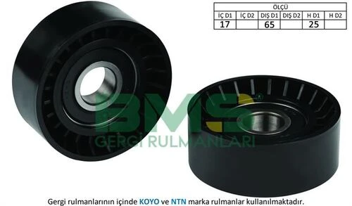 Bms 028  Alternatör V Kayış Gergi Tek Rulman 208 206- T3E C3 III Ds3 207 Dv4C 1007 C2 C3 C II Dv4Td 1.4HDI Tahrik Kayışları 38136117 ürün görseli 1