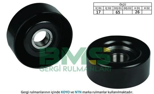Bms 276 ALTERNATÖR V KAYIS GERGI RULMANI ACCENT GETZ i10 i20 Ix20 i30 ix3 ürün görseli 1