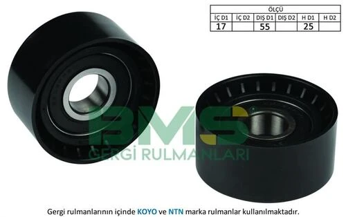Bms 038  Alternatör V Kayış Gergi Rulmanı Tek Rulman Berlingo II C5 II Xsara II Xsara Picas 407 Partner II Tahrik Kayışları 136120 ürün görseli 1