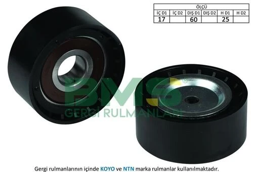 Bms 130  ALTERNATÖR V KAYIŞ RULMANI PARTNER 1.9 DW8 ürün görseli 1
