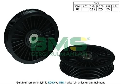 Bms 247  Alternatör Gergi Rulmanı Espace-Laguna II-Master 2.2 DCI 00- -Movano 2.2 Dtı 00- ürün görseli 1