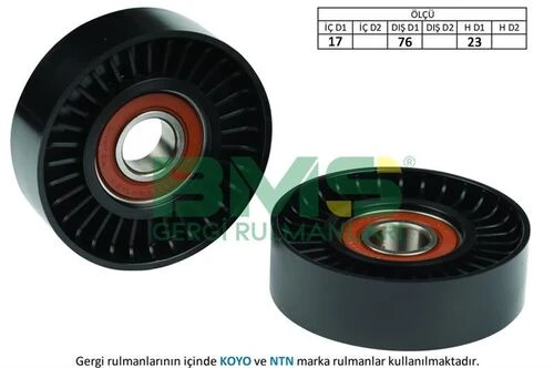 Bms 020  Alternatör V Kayış Gergi Rulmanı Astra G Corsa C Astra H Vectra C Tigra B Rover 45-Freelander 1.8 ürün görseli 1