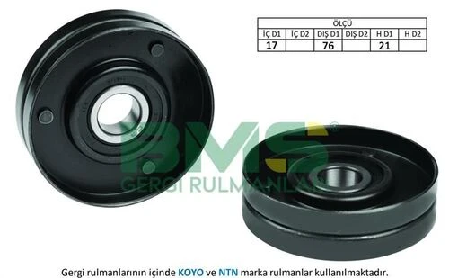 Bms 005  Alternatör V Kayış Gergi Rulmanı A4 A6 A8 Superb Passat ürün görseli 1