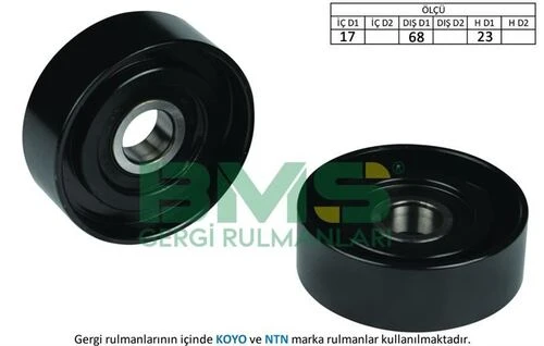 Bms 098 ALTERNATÖR V KAYIŞ GERGİ RULMANI 17×68×23 CLIO I 1.4 RAPID 1.4 ürün görseli 1