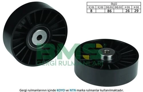 Bms 211  Alternatör Gergi Rulmanı Laguna 2.0 16V 95-01 -Safrane II 2.0 16V 95-01 -Volvo S70 2.0-2.3-2.5 ürün görseli 1
