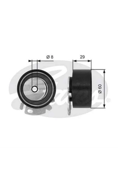 Gates T43068 Triger Eksantrik Gergi Rulmanı Palio Albea Doblo Marea Brava Bravo Stilo 1.6 16v Yardım ürün görseli 1