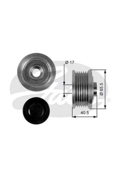 Gates OAP7032 Alternatör Kasnağı Rulmanlı Doblo Grande Punto 1.9 Jtd Astra H Ve ürün görseli 1