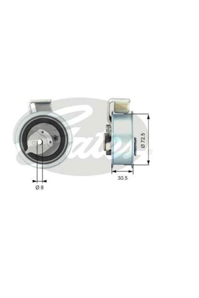 Gates T43018 Gergi Rulmanı Passat / A4 A6 1.8t 1.8t 20v 2.0 Awt ürün görseli 1
