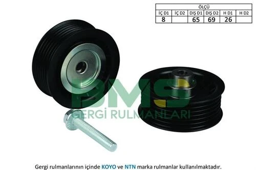 Bms 413 ALTERNATÖR GERGİ RULMANI DUCATO-BOXER-JUMPER-TRANSİT 2.2HDI-TDCI ürün görseli 1