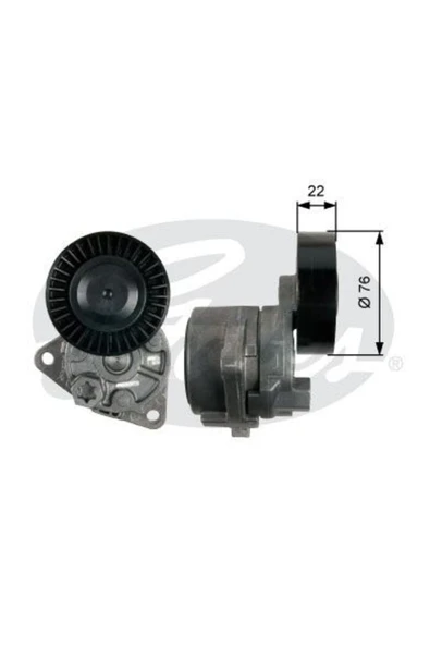 Gates T39217 Alternatör Gergi Rulmanı Bongo 03-k2900 08-carnival 99-terracan 01- 2.9tdcı ürün görseli 1