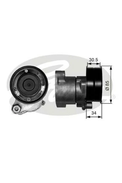 Gates T38571 Alternatör Gergi Rulmanı Daf **** ürün görseli 1