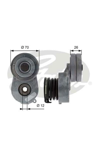 Gates T38496 Alternatör Gergi Rulmani Corsa C Combo C 1,7 Dti (Z17DTH) 1 Adet ürün görseli 1