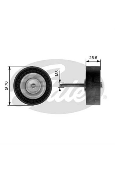 Gates T36204 Alternator Gergı Rulmanı Fıesta V Galaxmondeo Iıı Iv Smax Volvo V70 S80 ürün görseli 1