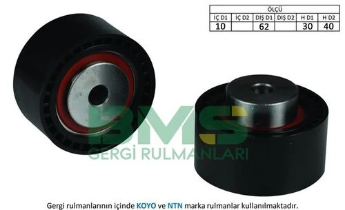 Bms 415 ALTERNATÖR V KAYIŞ GERGİ RULMANI 10×62×30 40 PLASTİK PLASTİK CITR ürün görseli 1