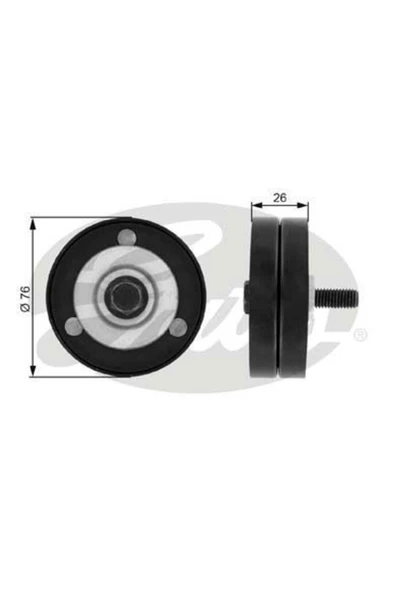 Gates T36182 V KAYIŞ GERGİ RULMANI ASTRA H CORSA C COMBO MERIVA 1 ürün görseli 1